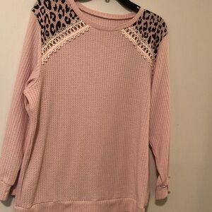 Women’s Plus Waffle Knit Top